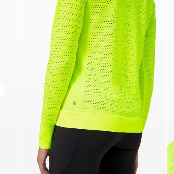lululemon Swiftly Breathe Long Sleeve Squad Yellow Highlight 6 - Picture 5 of 6